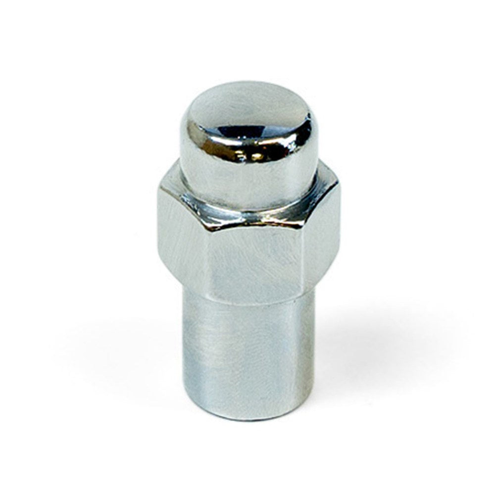 SAAS Set of 5 Wheel Nuts for Shank Type Wheels - 43mm Length, Chrome, M12x1.50 Thread - 743465