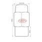 SAAS Set of 5 Wheel Nuts for Shank Type Wheels - 43mm Length, Chrome, M12x1.50 Thread - 743465