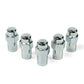 SAAS Set of 5 Wheel Nuts for Shank Type Wheels - 43mm Length, Chrome, M12x1.50 Thread - 743465