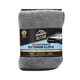 A package of Armor All Ultra High Performance Exterior Cloth, featuring a gray cloth visible through the packaging with a car illustration and product information.