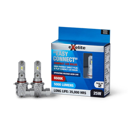 Exelite Easy-Connect LED Upgrade Globes Suitable for 9005/9006 - EXECHU2