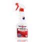 A white spray bottle with a red label and a red trigger, branded as Bowden's Own Leather Love V2, designed for leather care.