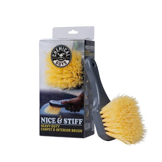 Chemical Guys Yellow Stiffy Brush for Carpets - ACCG02