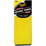 Meguiar's Supreme Shine Jumbo Drying Towel packaging, predominantly yellow and black in color.