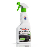 Spray bottle labeled 'Flat Matte' on a white background