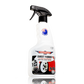A bottle of Bowden's Own Sweet Rubber Tyre Shine with a spray nozzle, predominantly white with product information and branding.