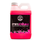 Pink bottle of 'Mr. Pink' surface cleaner with a white cap on a white background