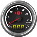 SAAS SG611250 Trax Series Dual Gauge - Boost 0-30 Psi/Volt 8V-18V Analogue/Digital