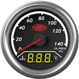 SAAS SG613020 Trax Series Dual Gauge - Oil Pressure 140 Psi/Water Temp 40¬∞-120¬∞ Analogue/Digital