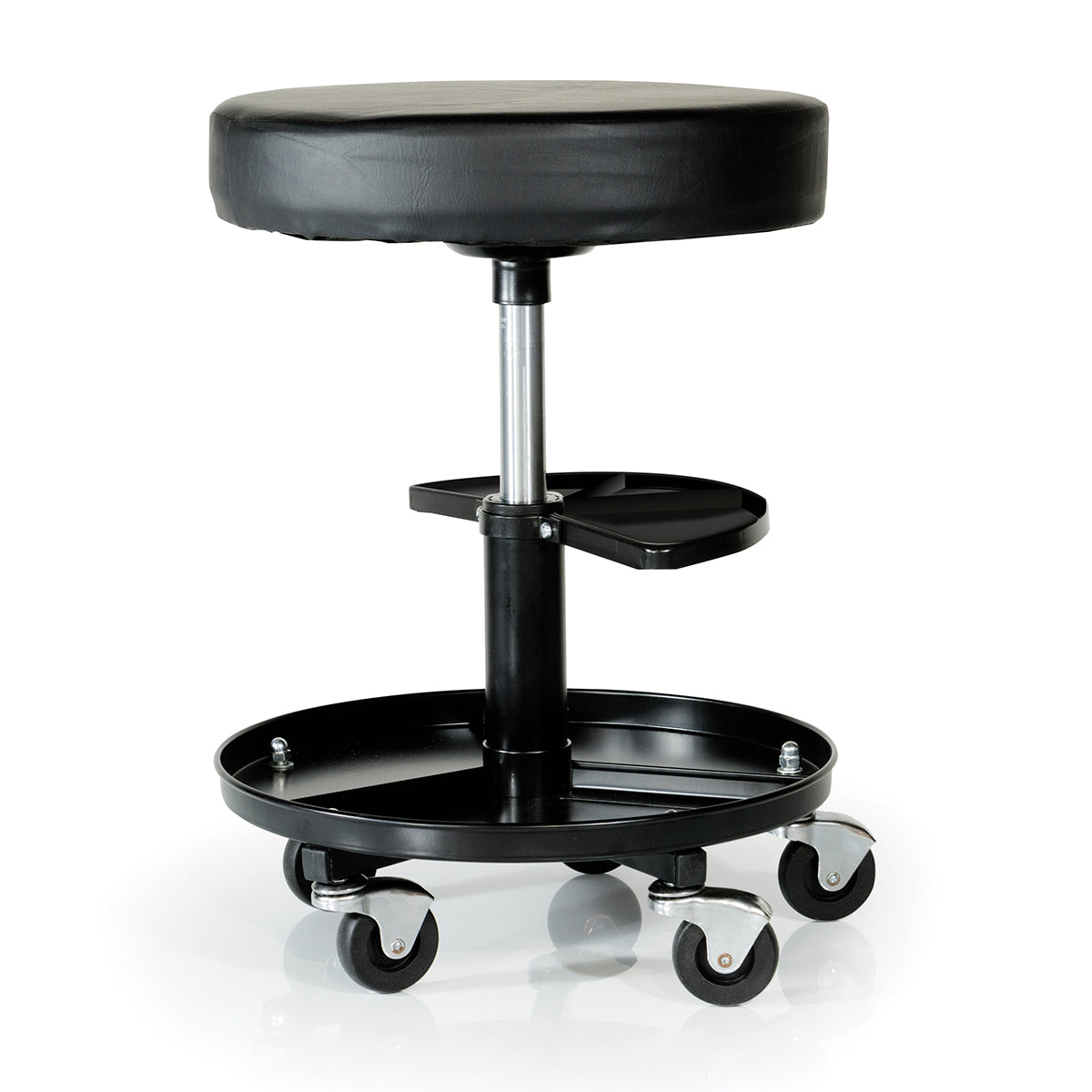 Impact Adjustable Mechanics Stool Seat - Black (440mm-560mm Height) - IG7308 (Bulky Item - Freight Applies)