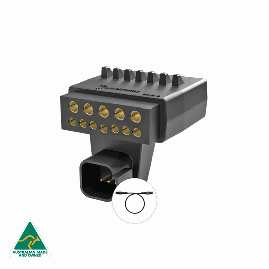 Elecbrakes PP12-12 elecConnect Adapter for 12 Pin Vehicle to 12 Pin Trailer