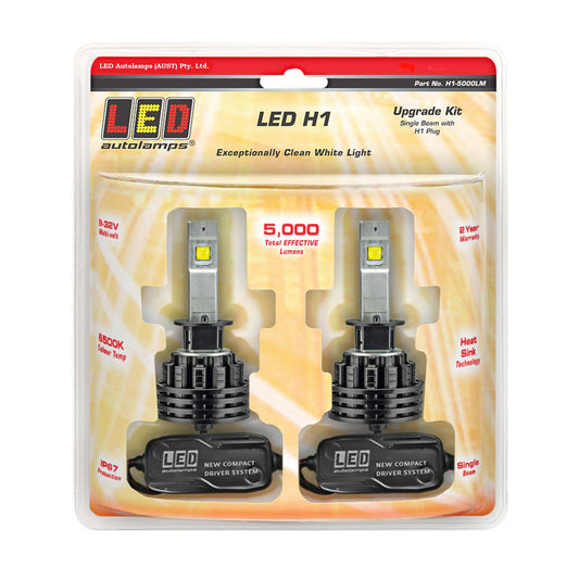 LED Autolamps H1-5000LM LED H1 Headlight Kit - Single Beam
