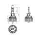 LED Autolamps H3-5000LM LED H3 Headlight Kit - Single Beam