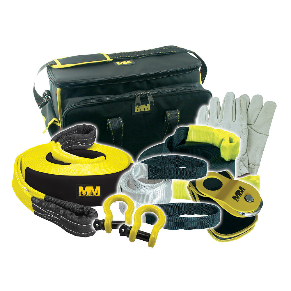 Mean Mother 8 Piece 4WD Recovery Kit (8 Tonne) - MMKIT02 (Bulky Item - Freight Applies)