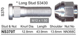 Nice Wheel Stud & Nut Set - NS370T