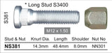 Nice Wheel Stud & Nut Set - NS381