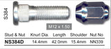 Nice Wheel Stud & Nut Set - NS384D