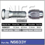 Nice Wheel Stud & Nut Set - NS633Y