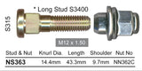 Nice Wheel Stud & Nut Set - NS363