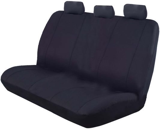 Ilana Car Seat Covers Outback Canvas Size 06H Universal Rear Black - OUT06HBLK (Bulky Item - Freight Applies)