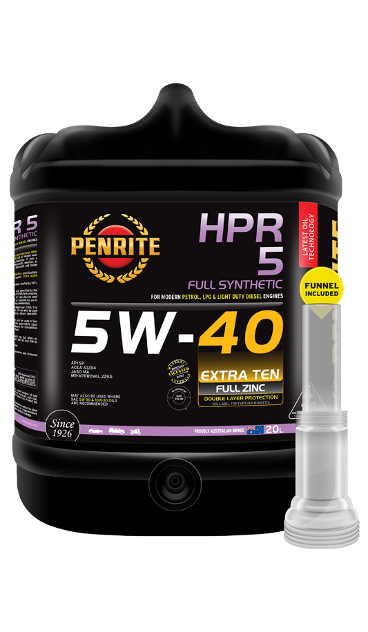 Penrite HPR 5 Full Synthetic Engine Oil 5w40 5W-40 20L HPR05020 (Pickup Only)