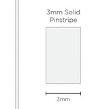 SAAS 3mm Pinstripe, Solid White (10m) - 1102