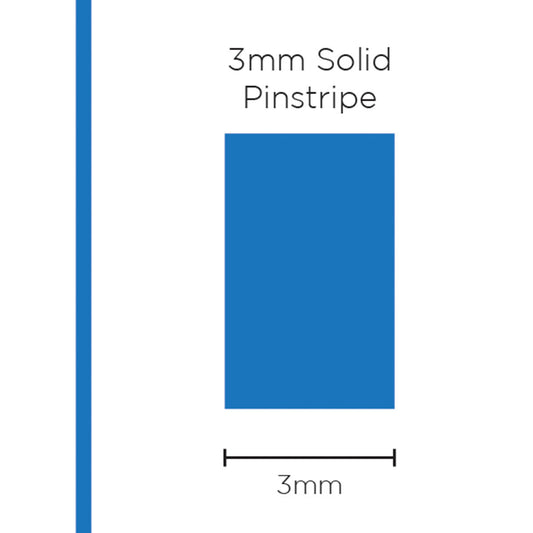 SAAS 3mm Pinstripe, Solid Medium Blue (10m) - 1104