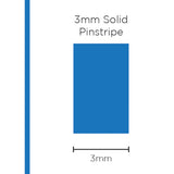 SAAS 3mm Pinstripe, Solid Medium Blue (10m) - 1104