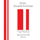 SAAS 12mm Pinstripe, Double Red (10m) - 1603