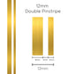 SAAS 12mm Pinstripe, Double Gold (10m) - 1606