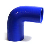 SAAS 90Deg 4 Ply Silicone Reducer 63mm x 76mm Blue - SSH906376E