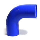 SAAS 90Deg 4 Ply Silicone Hose 70mm x 70mm Blue - SSH907070E