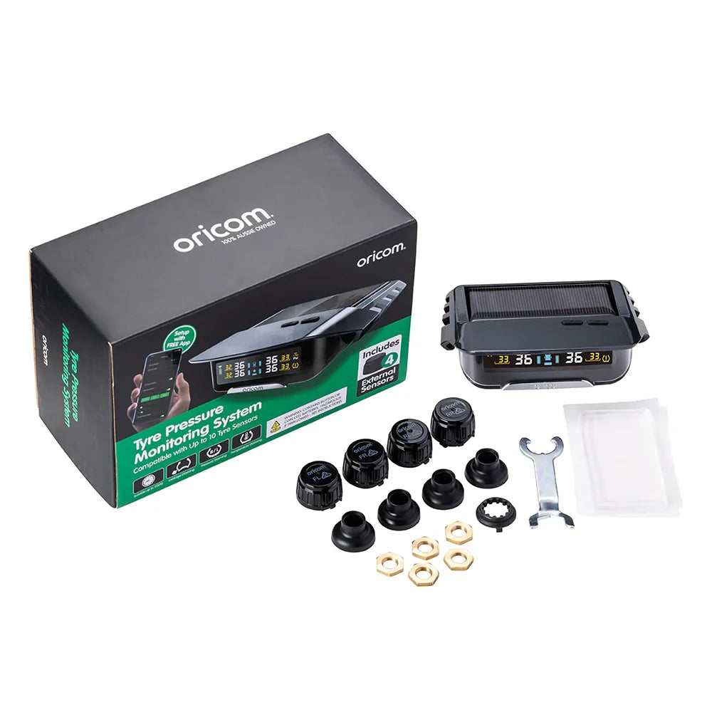 Oricom Tyre Pressure Monitoring System App with 8 Ext Sensors - TPMS10-8E