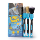 Salty Captain Triple Threat - 3 Pack Detailing Brush Set - ACCTTDBEA