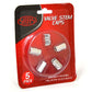 SAAS Silver Metal Valve Caps - 5 Pack - 194225