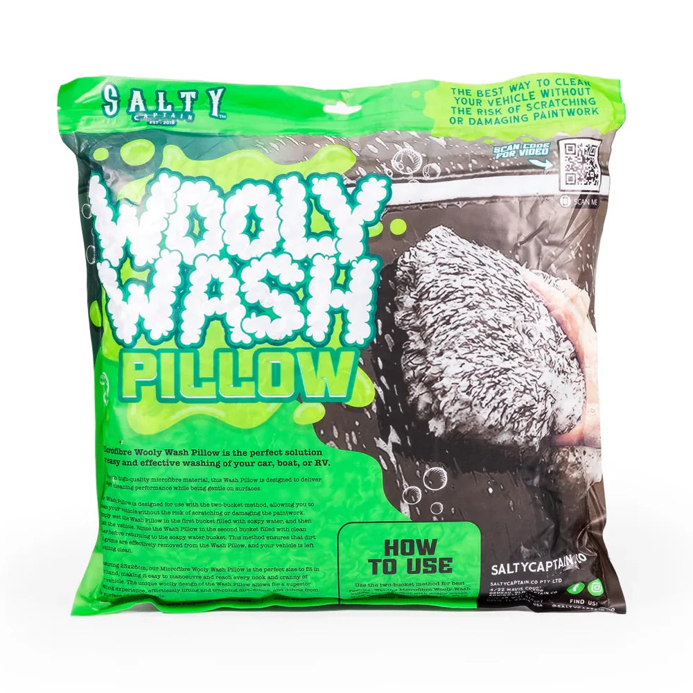Salty Captain Wooly Wash Microfibre Pillow - ACCWWMPEA