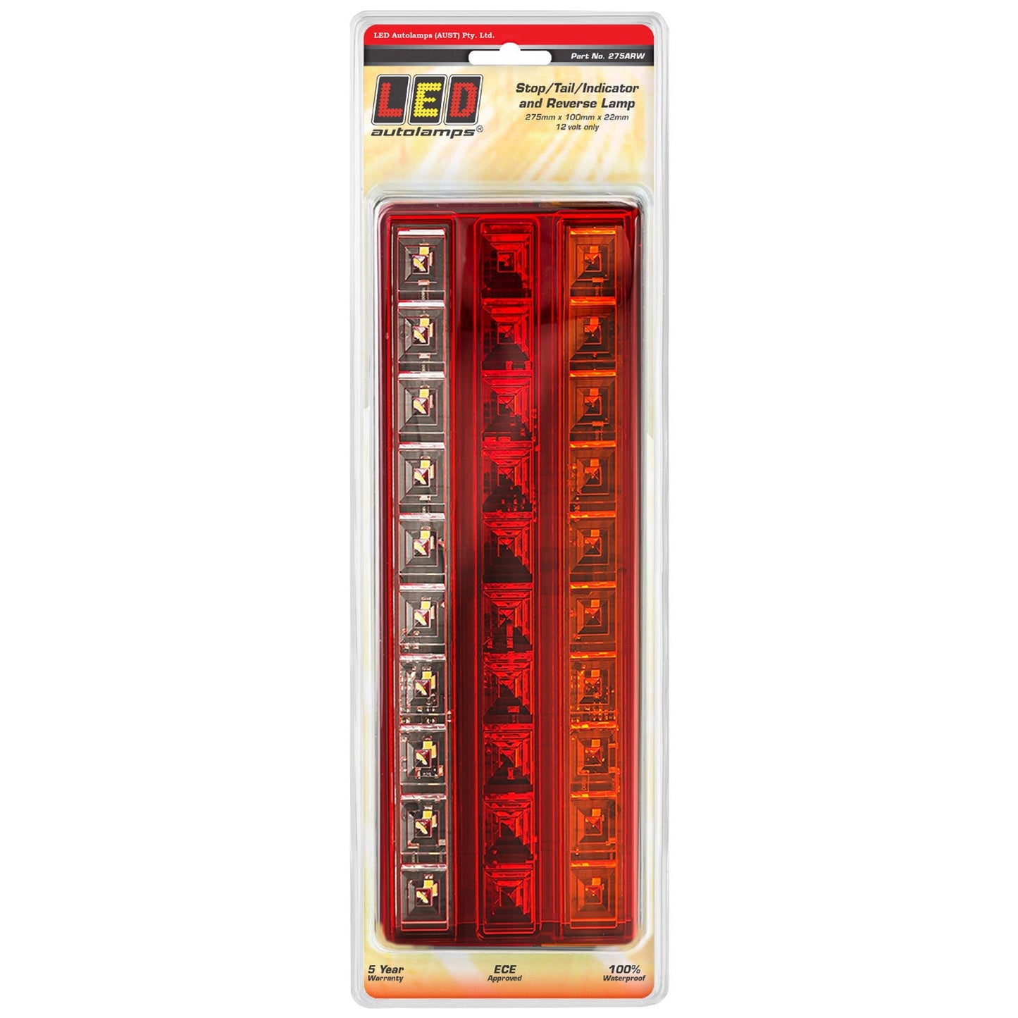 LED Autolamps 275ARW Rear Combination LED Lamp - Stop/Tail/Indicator/Reverse