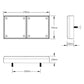 LED Autolamps 280ARM Rear Combination LED Lamp Mini Jumbo Twin Assembly - Stop/Tail/Indicator