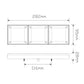 LED Autolamps 280ARWM2LR12/450 Rear Combination LED Lamp Mini Jumbo with Load Resistors, DT04 Connector and Patch Cable - Stop/Tail/Indicator/Reverse