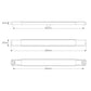 LED Autolamps 285BR12 Low Profile LED Slimline Rear Stop/Tail Strip Lamp