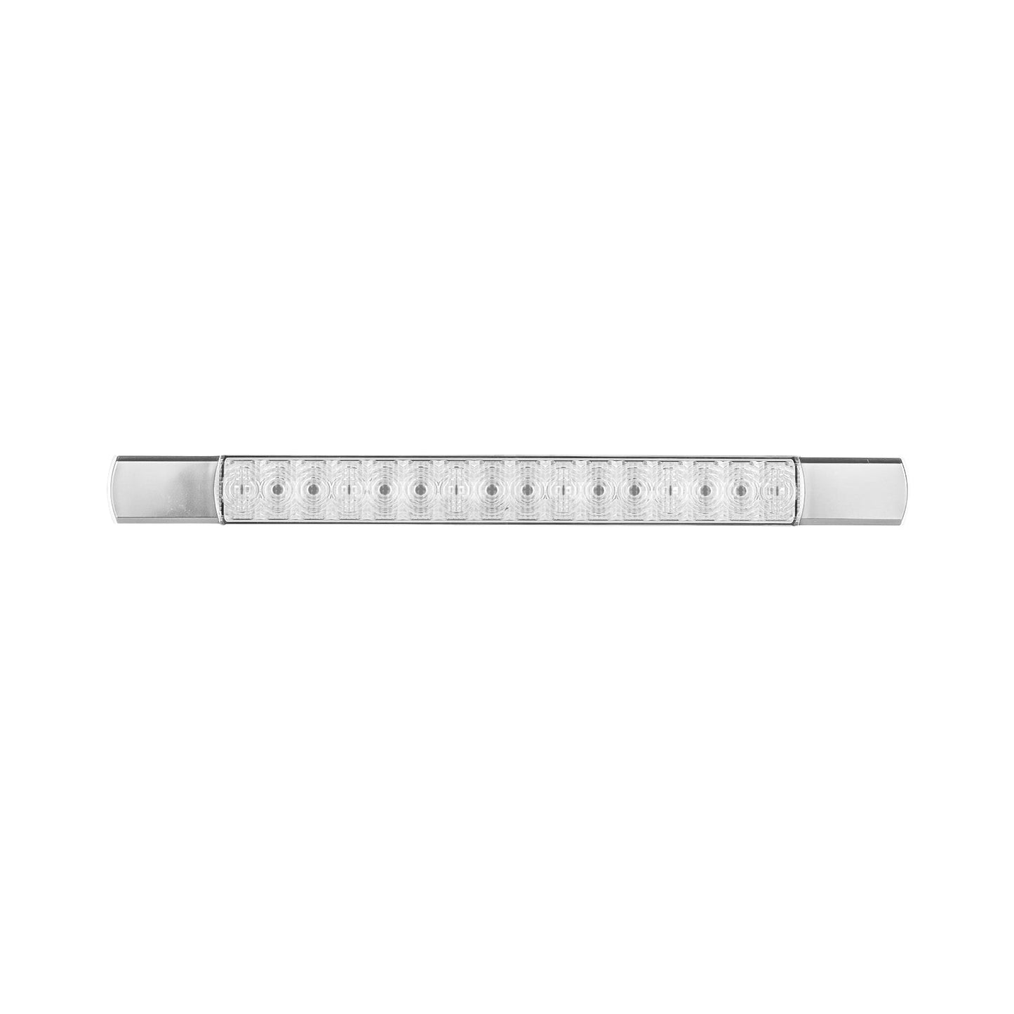 LED Autolamps 285CR12 Low Profile Slimline LED Rear Stop/Tail Strip Lamp with Chrome Caps