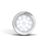 LED Autolamps 7515C LED Round Interior Lamp with Chrome Bezel