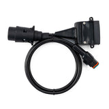 Elecbrakes A7LR-12 Plug and Play Adapter Large Round 7 Pin To Flat 12 Pin