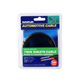 Narva 10A 3mm Twin Core Sheathed Cable (5M) Red/Black With Black Tracer 5823-5Tw