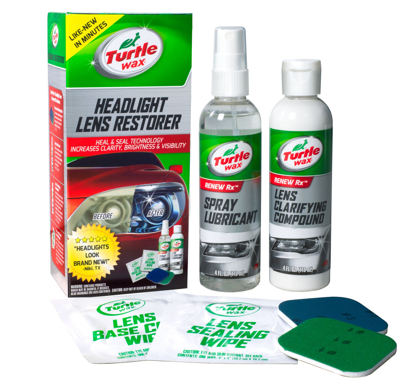 Turtle Wax Headlight Lens Restorer Kit - T240KT