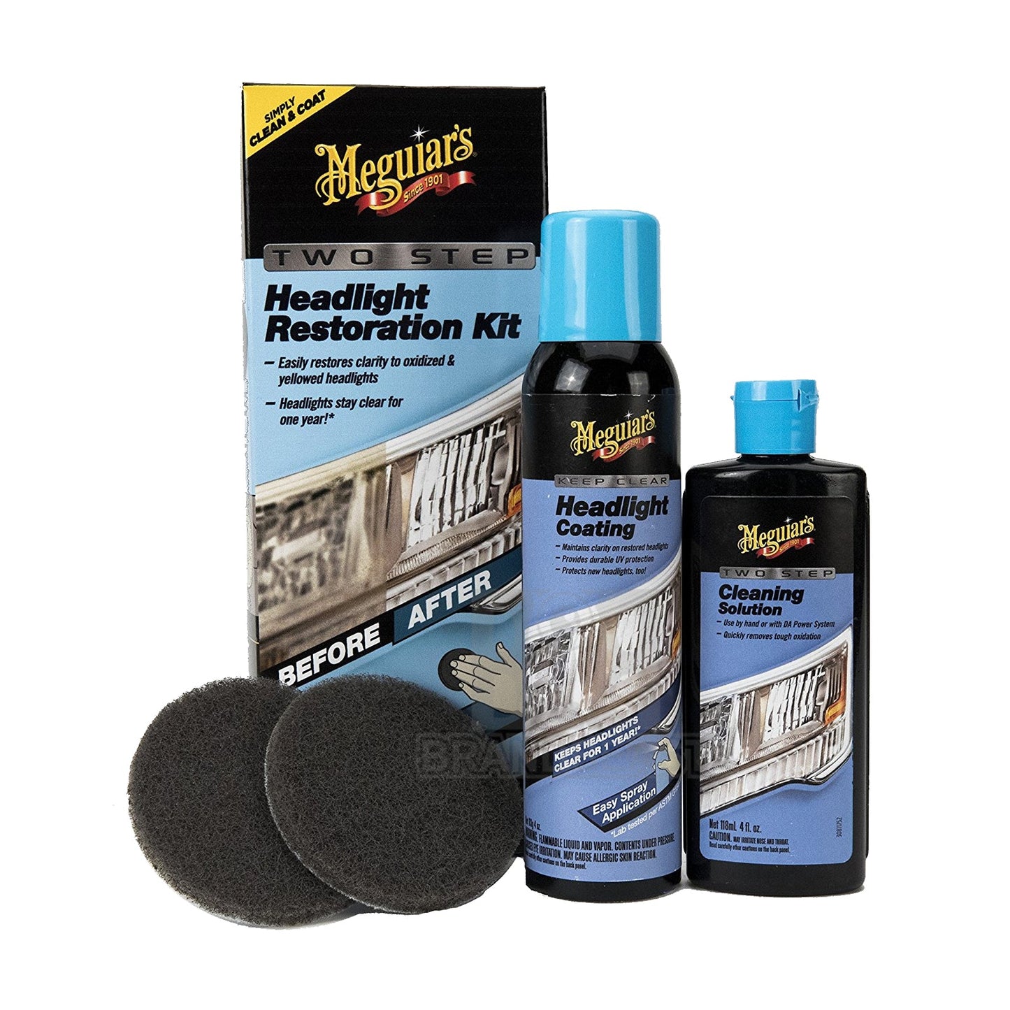 Meguiar's Two-Step Headlight Restoration Restorer Kit - G2970 (Pick up Only)