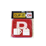 Clip It On 2x Red P Plates - Suits WA & VIC - B2C2CWRP