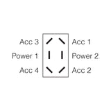 Narva 60295BL Momentary (On)/Off/Momentary (On) Waterproof Heavy-Duty Toggle Switch